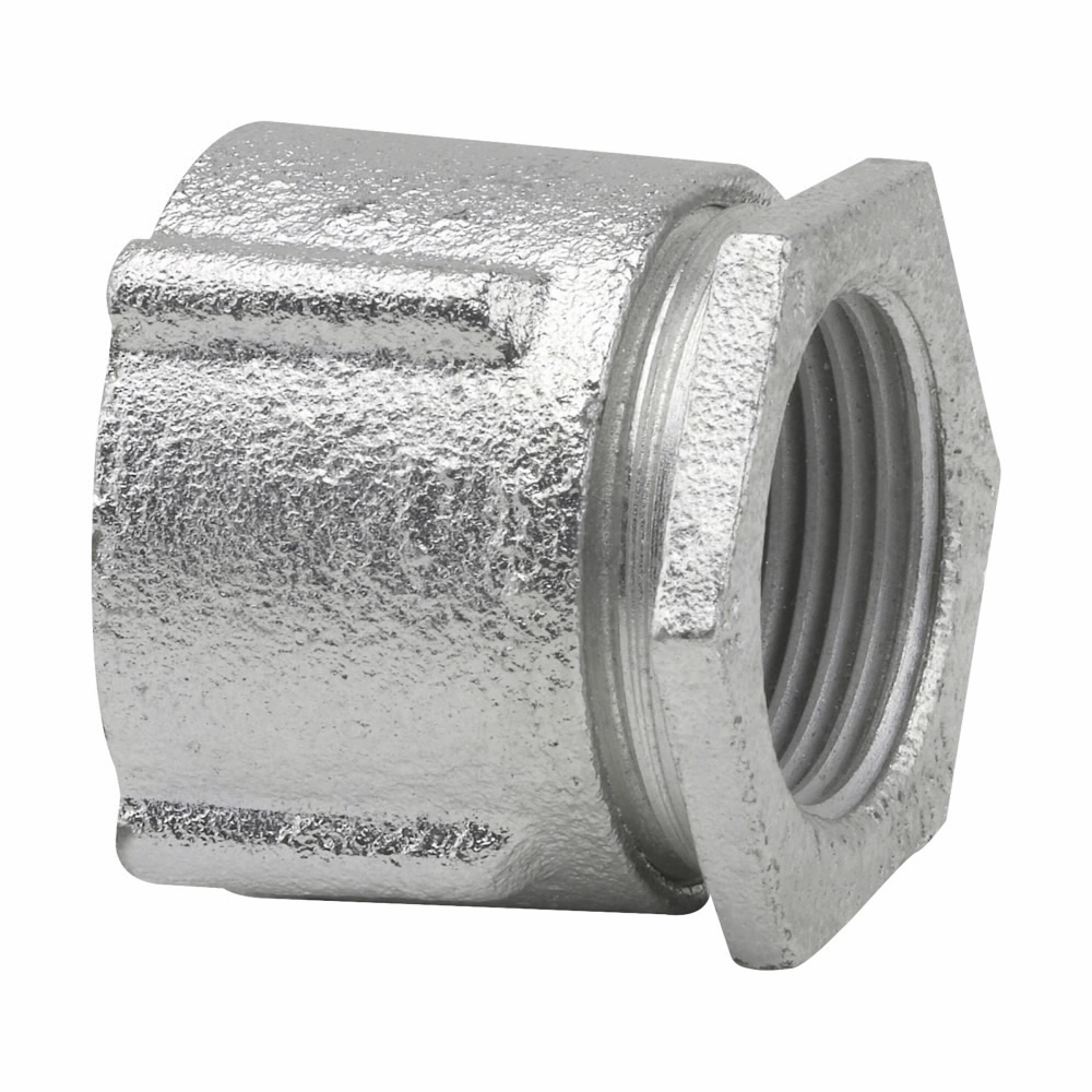 199 3-Piece Conduit Coupling, 4 in, For Use With Rigid/IMC Conduit, Malleable Iron, Zinc Plated