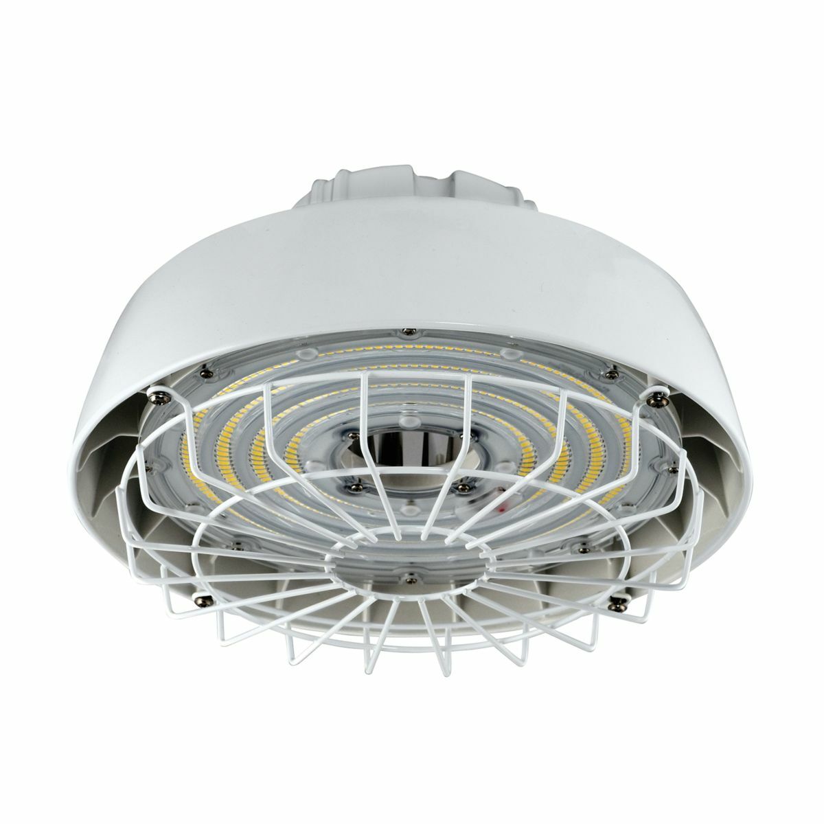 UHB-WG12 Metalux UHB Round Compact Wire Guard, 11.125 in L x 11.125 in W x 1.188 in H, For Use With UHB Series 18000 Lumens LED Round High Bay Luminaire, Die Cast Aluminum