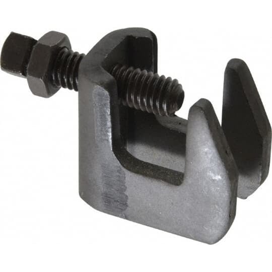 C777-3/8 Superstrut 500 Top Beam C-Clamp, 3/8 in Rod, 900 lb Load, Steel, GoldGalv