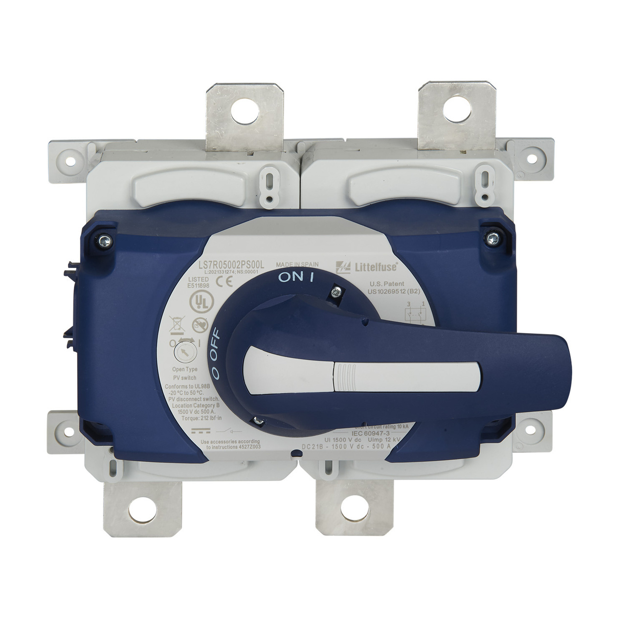 LS7R05002PS00L LS7R Disconnect Switches, 1.5 kV DC, 500 A