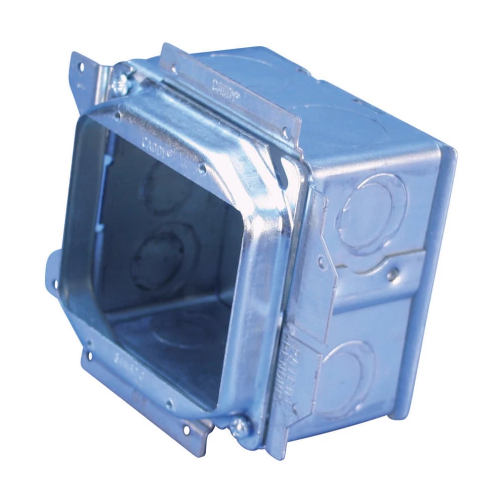 nVent CADDY All-in-One Stud-Mounted With Removable Mud Ring, 2 Gang, w/Ground, 5/8" Drywall, 2 1/2"