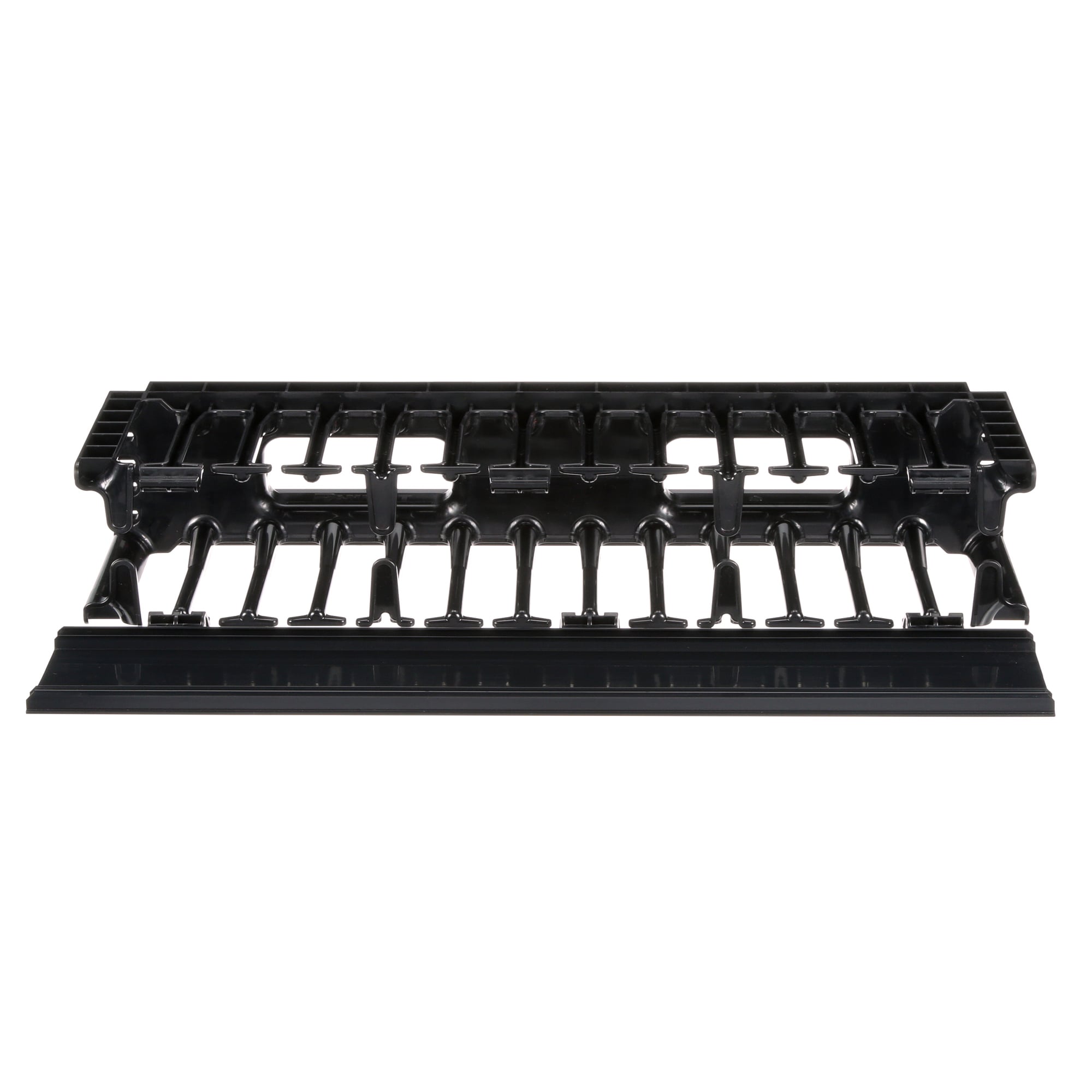 NMF2 NetManager 1-Sided High Capacity Horizontal Cable Manager, 19 in W x 6.2 in D, 2RU Rack, ABS