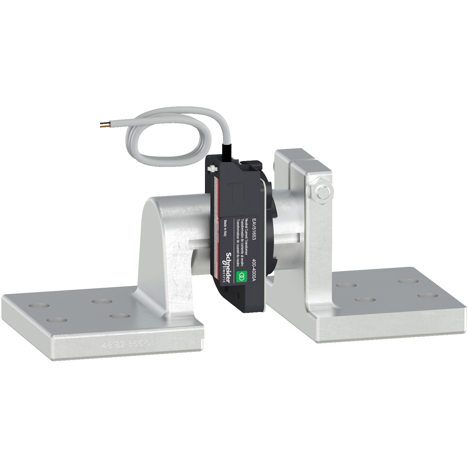 LV834036SP TCE External Sensor, For Use With Masterpact MTZ1, MTZ2, MTZ3 Circuit Breaker, 1000/4000 A, Neutral + Earth Fault Protection Current Transformer