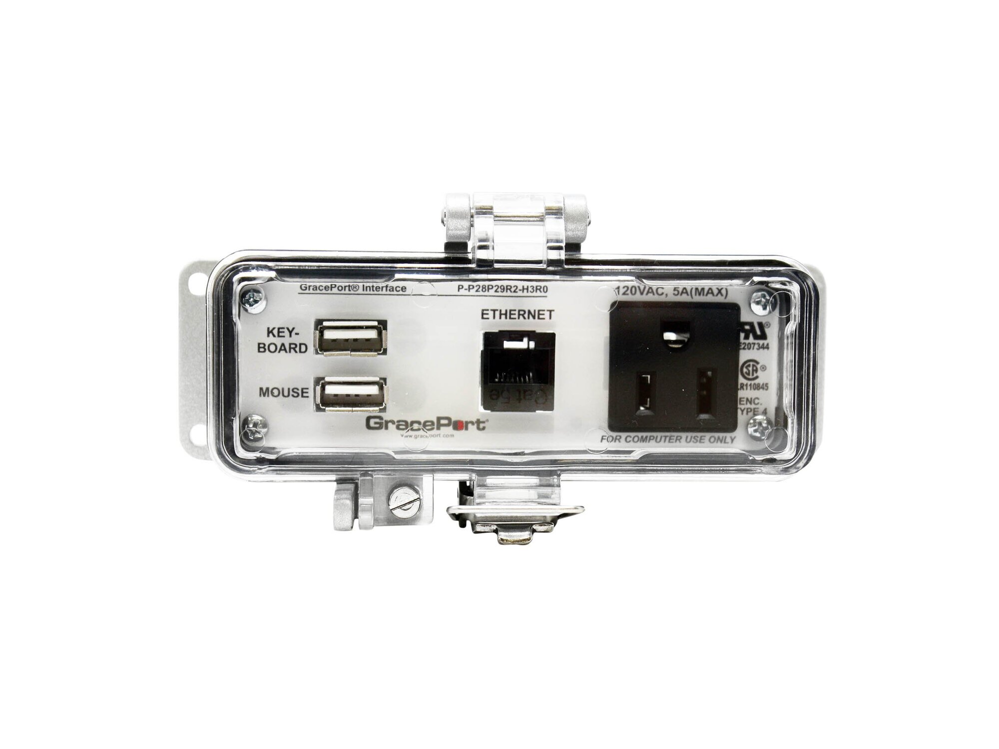P-P28P29R2-H3R0 Bulkhead Connector, Aluminum Housing