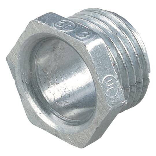 HA-203 Steel City Conduit Nipple With Non-Insulated Throat, 1 in, For Use With Rigid/IMC Conduits, Die Cast Zinc