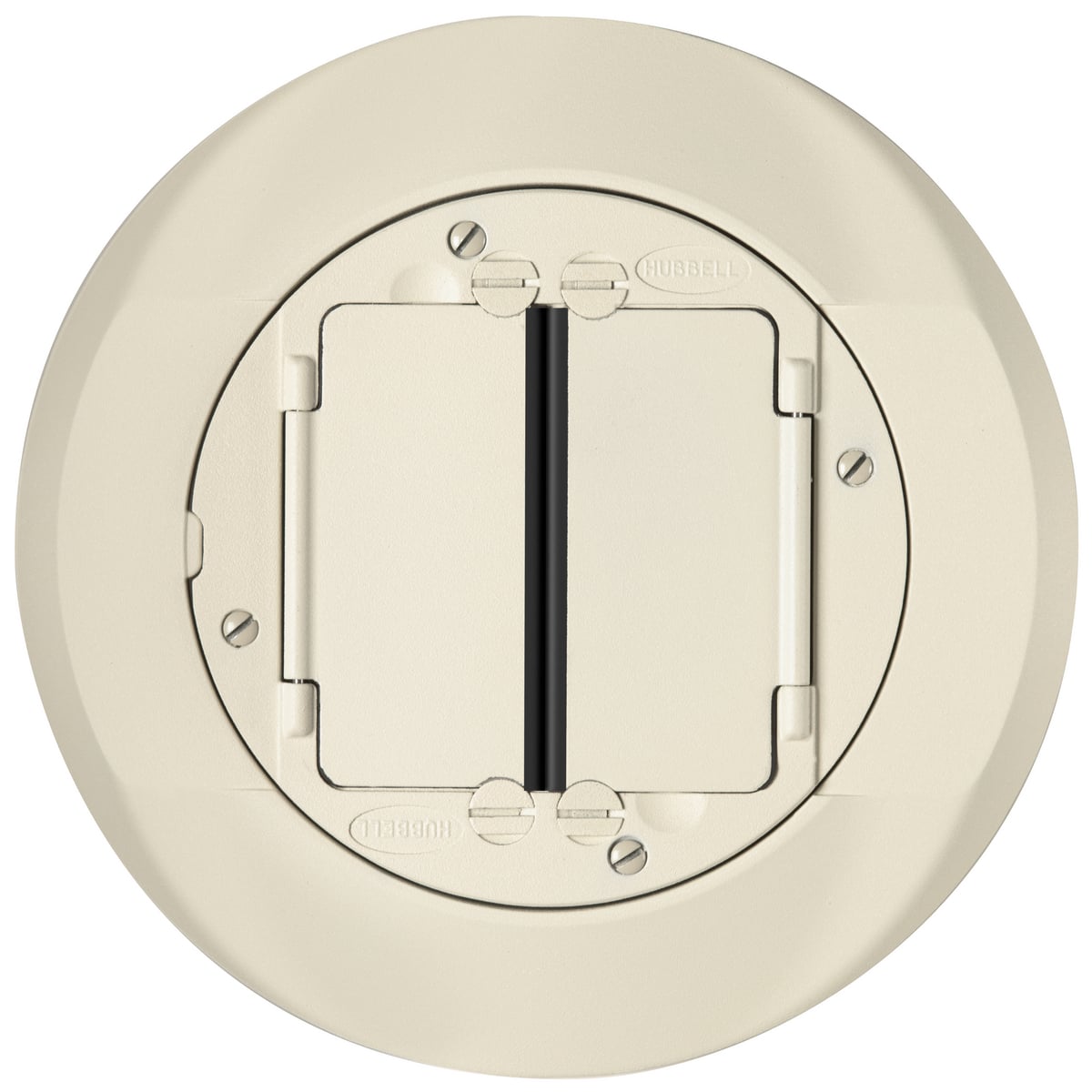 S1CFCI Fire-Rated Standard Sized Poke-Through Cover, 4 in Dia, 5.62 in W, Composite