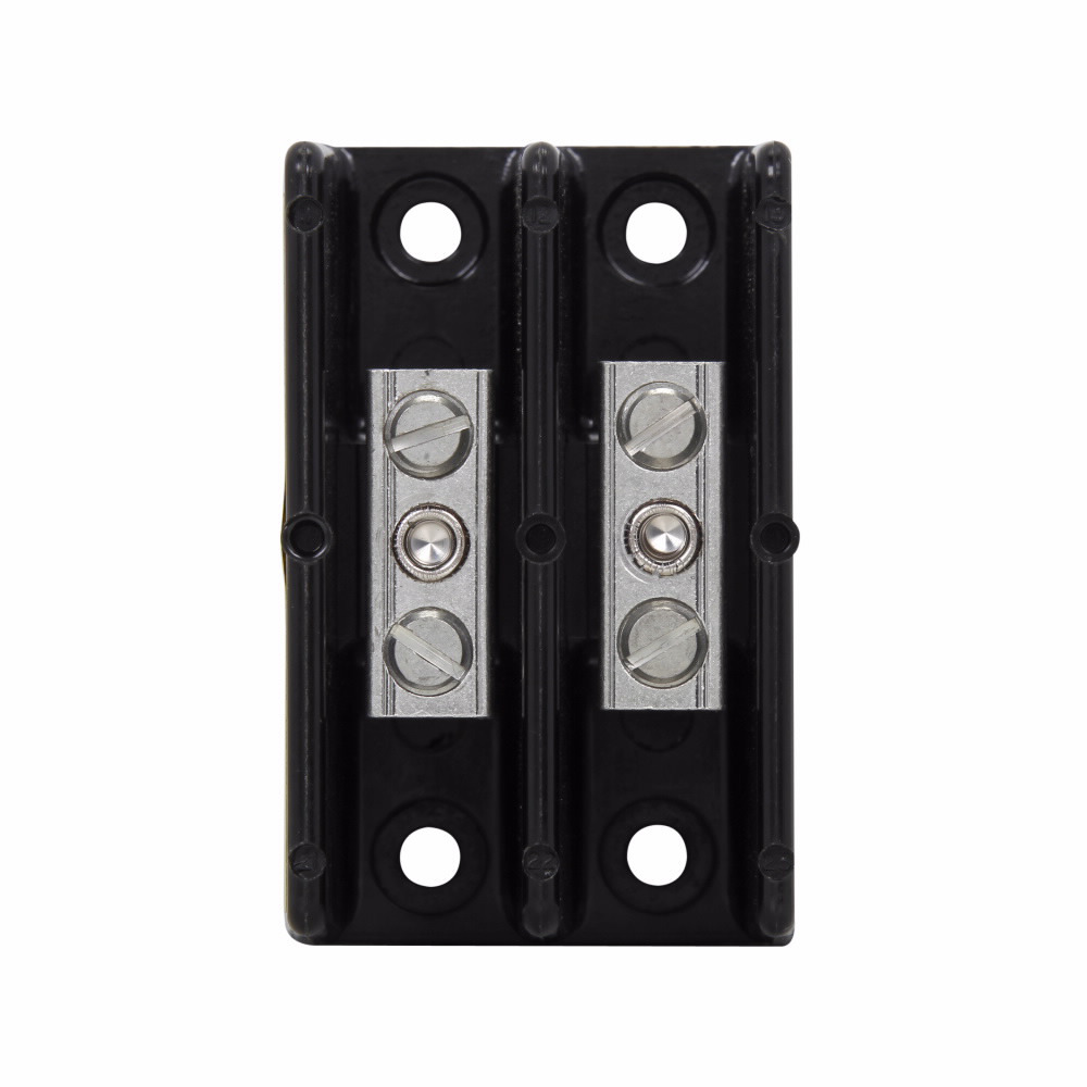 16200-2 Power Splicer Block, 600 V AC/DC, 115 A, 2 Poles, 14 to 2 AWG Cu, 8 to 2 AWG Al Line/Load Wire, Thermoplastic