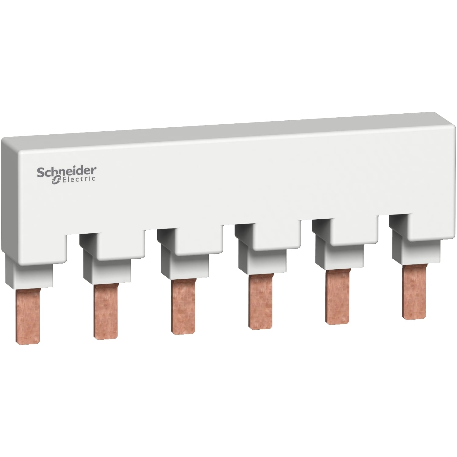 M9XUP106 Combination Busbar, For Use With Multi9 C60BP M9XU Series 115 A 277/480 V AC Miniature Circuit Breaker, 6 Modules, 18 mm Pitch, 1 Line Description, Light Gray
