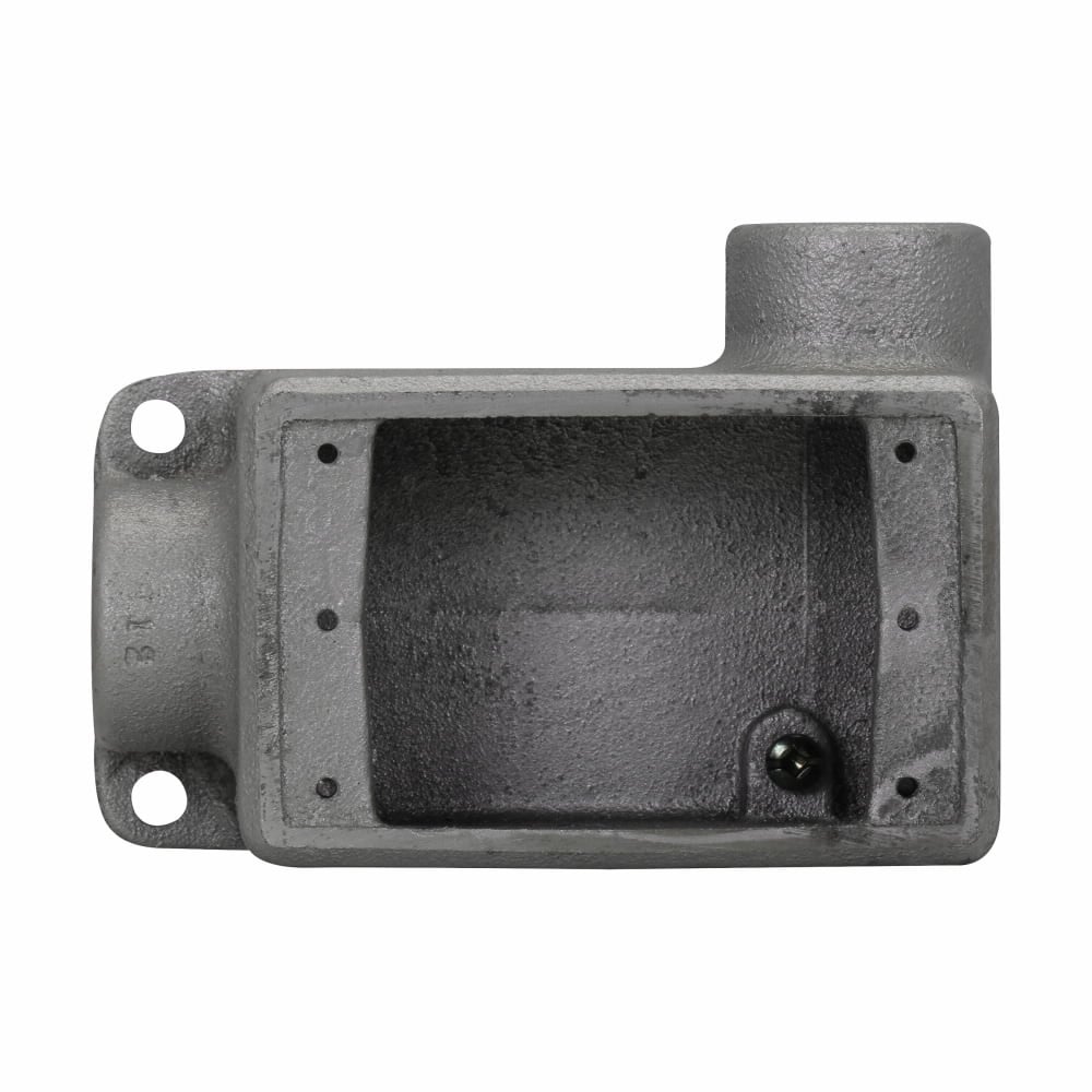 FSR2 Condulet Type FSR 2-Entry Shallow Conduit Device Box, Copper-Free Aluminum, 1 Gang, 2-3/4 in W x 1-7/8 in D x 5-5/32 in H