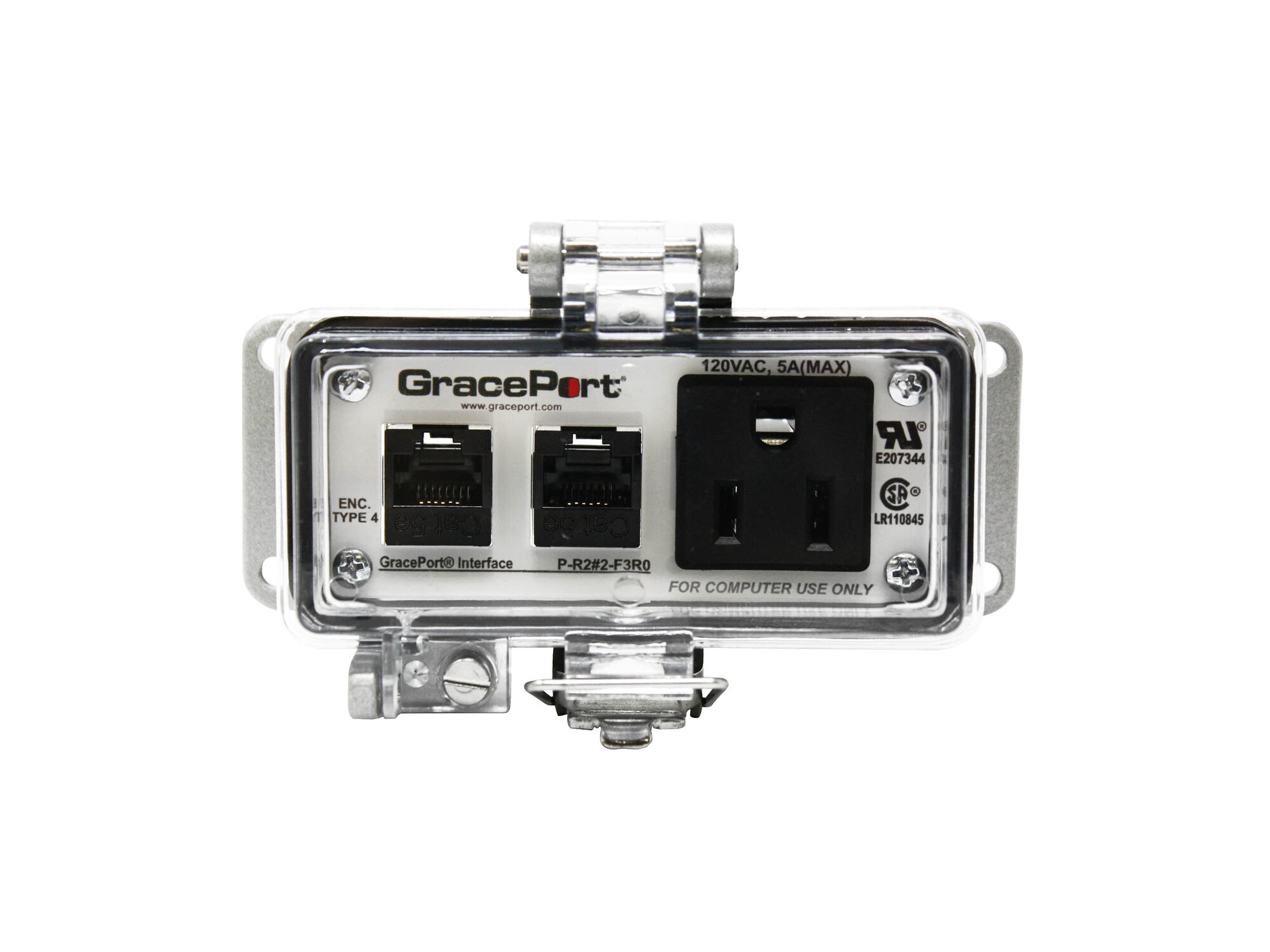 P-R2#2-F3R0 Bulkhead Computer Port Connector Interface, Plastic Housing