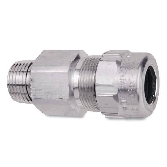 ST050-466 T&B Star Teck Teck Cable Fitting, 1/2 in Trade, 0.825 to 0.985 in Cable Openings, Aluminum