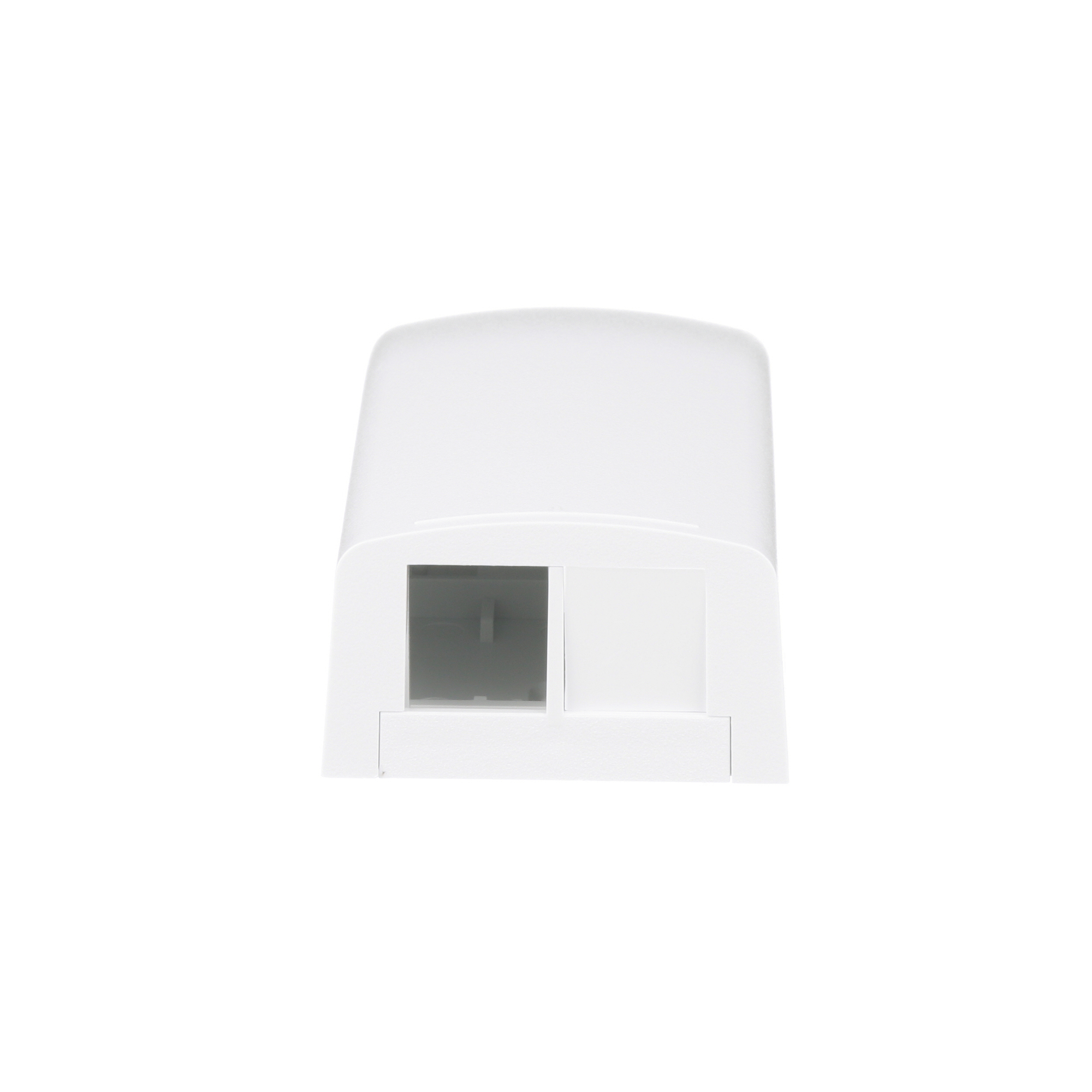 NK2BXWH-A NetKey 2-Port Elongated Low Profile Surface Mount Box, Keystone, For Use With Pan-Way LD3/LDP3/LD5/LDP5 Series Surface Raceways, Surface Mount, ABS