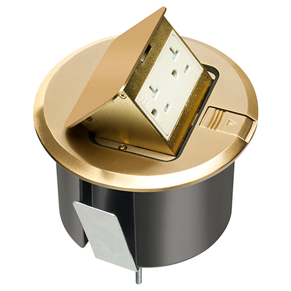 FLBT6520MB Pop-Up Countertop Box Kit, 1 Gang, Plastic/Steel