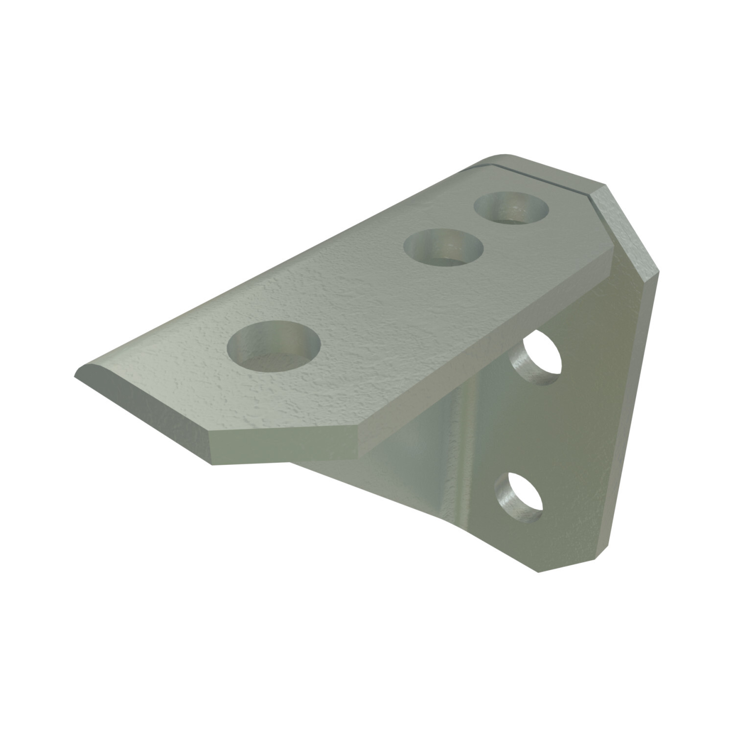 P2484-HG 90 deg Gusseted Fitting, 7 Holes, 1-5/8 in W x 1/4 in THK, HRPO Steel