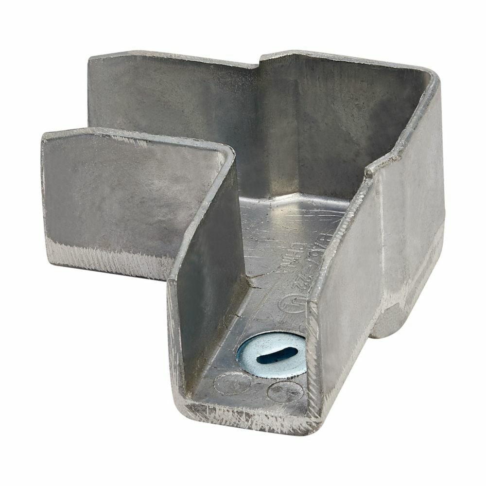 B767-22 90 deg Elbow Strut Joiner, 2 Holes, 2-5/16 in L x 1.62 in W x 12 ga THK, Cast Aluminum
