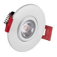 DGD211203KRDWH 2 in Aperture Dimmable Recessed LED Downlight, LED Lamp, 4.8 W Fixture, 120 V AC, Cast Aluminum Housing
