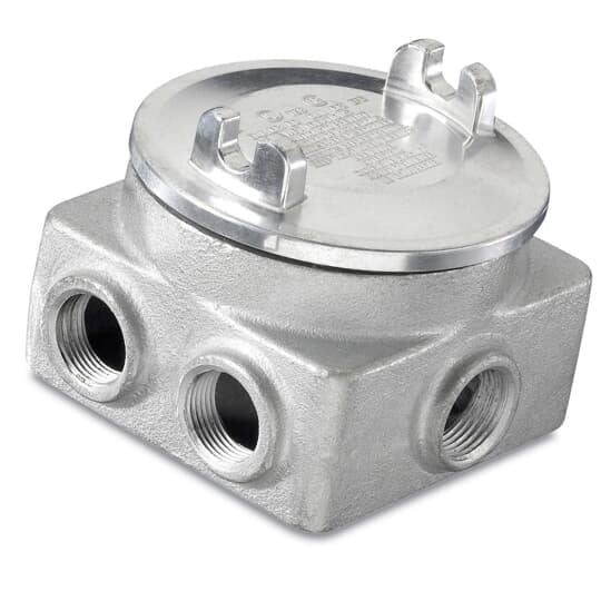 GUP215-TB T&B 10-Outlet Explosionproof Rectangular Junction Box, 3/4 in, For Use With Branch Conduits, Iron