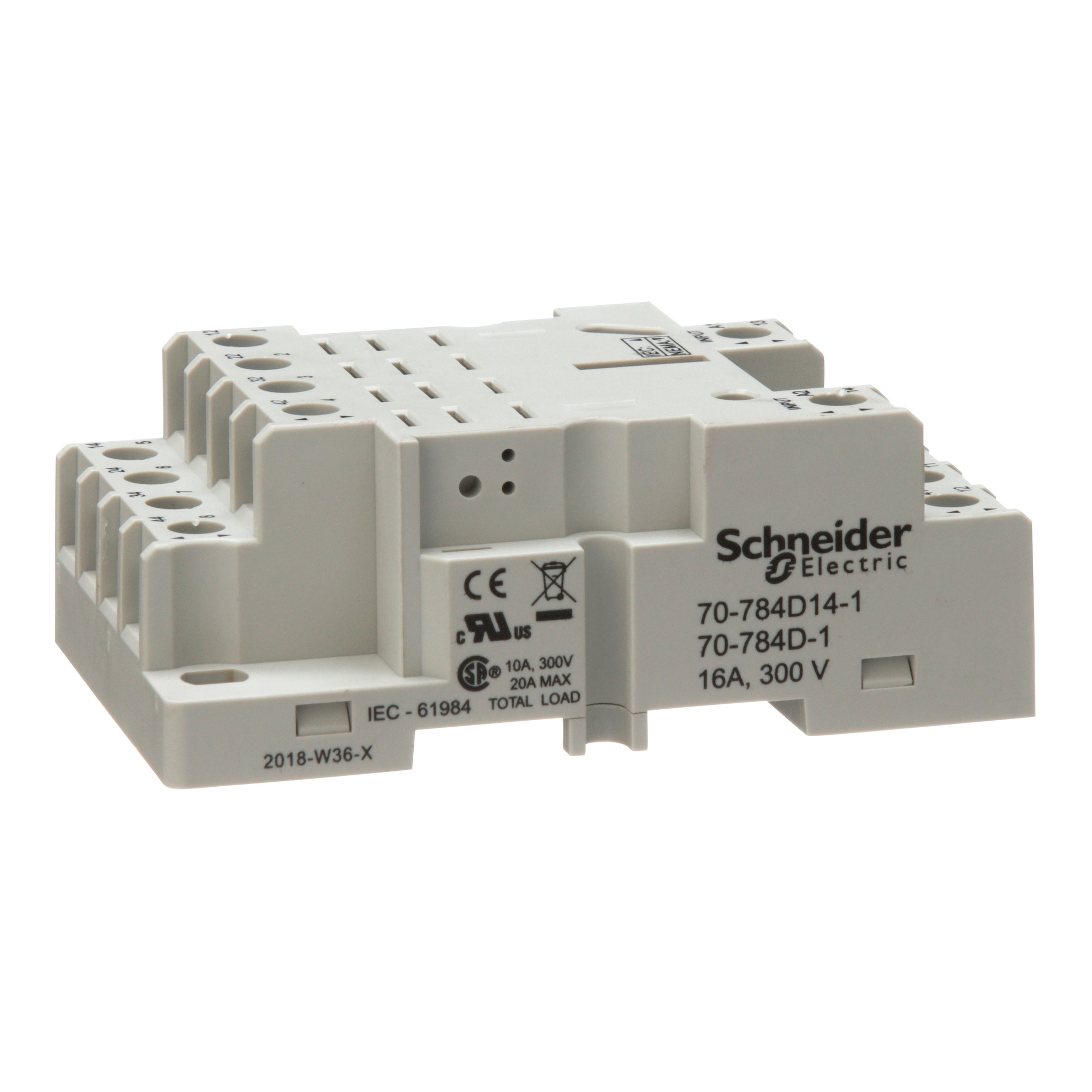 70-784D14-1 700 Series Socket, 300 V, 16 A, 14 pin