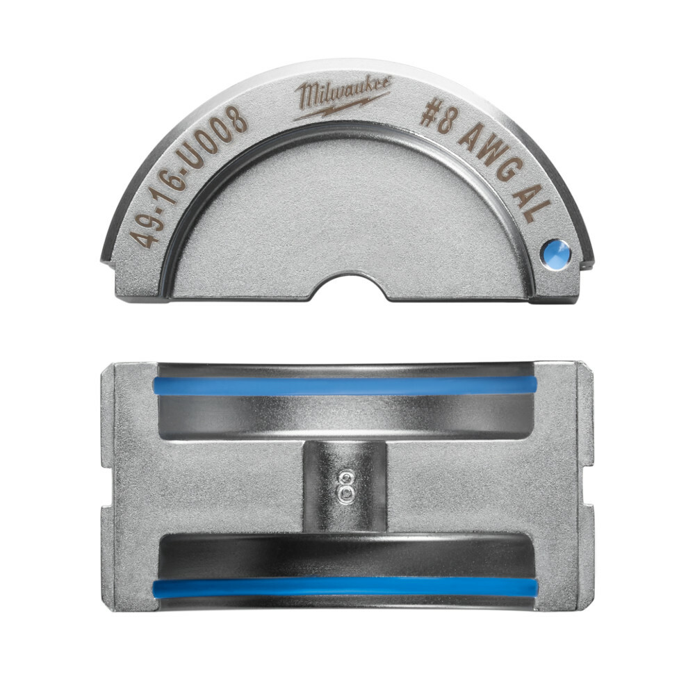 49-16-U008 M18 Force Logic U-Style Crimping Tool Die, 8 AWG Dual Rated Lug/Splice Cable, Aluminum