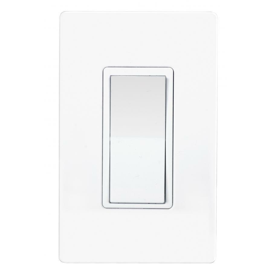 86-102 IOT Z-Wave Light Switch, 120 V AC, 0.5 A, 1 Poles, White