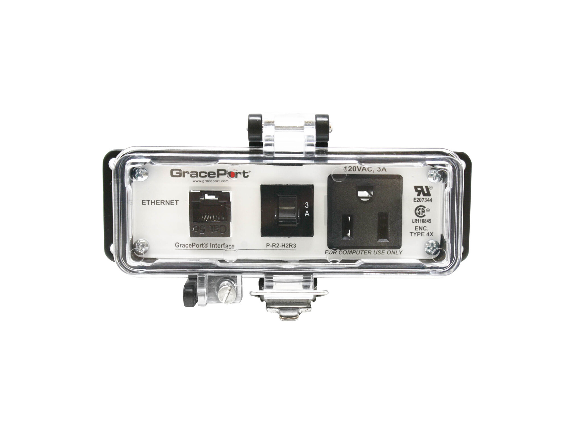 P-R2-H2R3 Bulkhead Computer Port Connector Interface, Plastic Housing