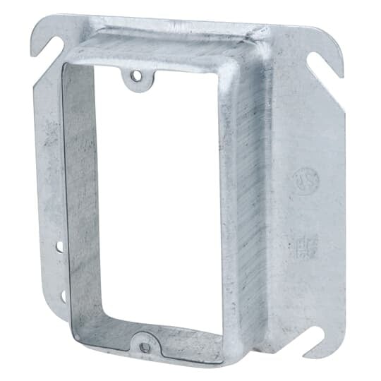 52-C-16 Steel City Outlet Box Cover, 4 in L x 4 in W, Steel