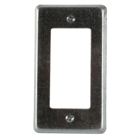 100-GFI Steel City Device Box Cover, 4-1/4 in L x 2-1/4 in W, Steel