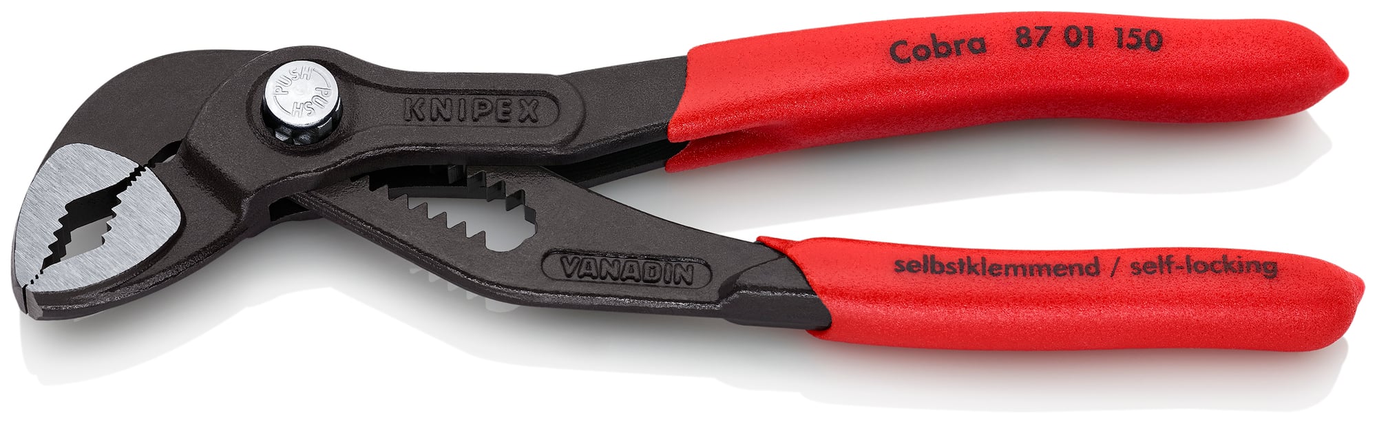 Cobra Water Pump Pliers, 6 in., Non-Slip Plastic, Bulk