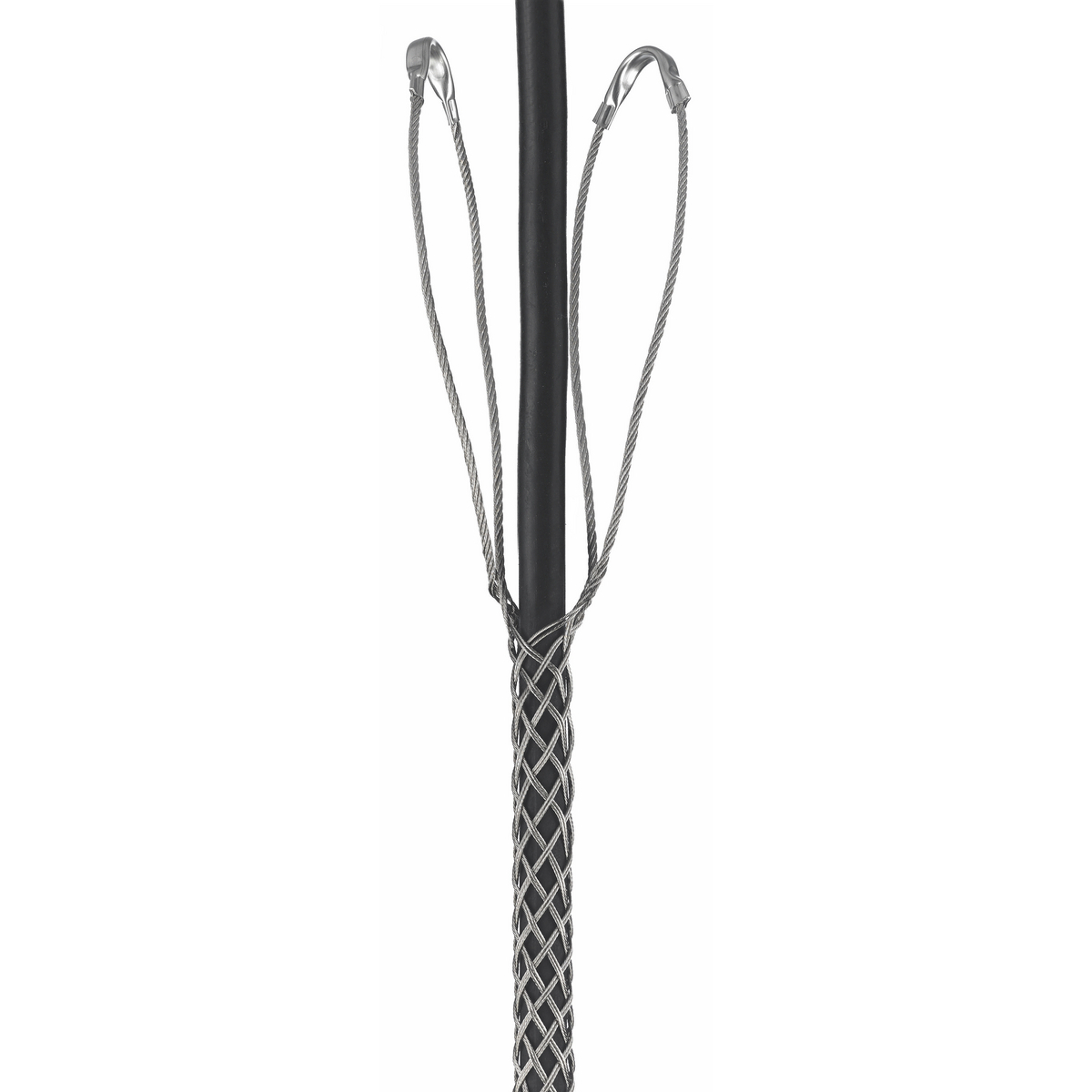 02206007 Heavy Duty Closed Mesh Double Eye Double Weave Support Grip, 1006 lb Breaking Strength, 3 to 3.49 in Cable, Bronze, TiN Coated