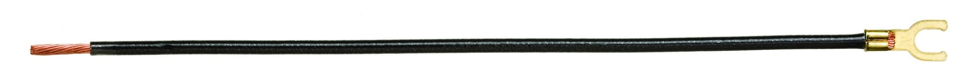 30-3571 Non-Grounding Wire Pigtail, 12 AWG Stranded Wire, 8 in L, Fork/Stripped End Terminal