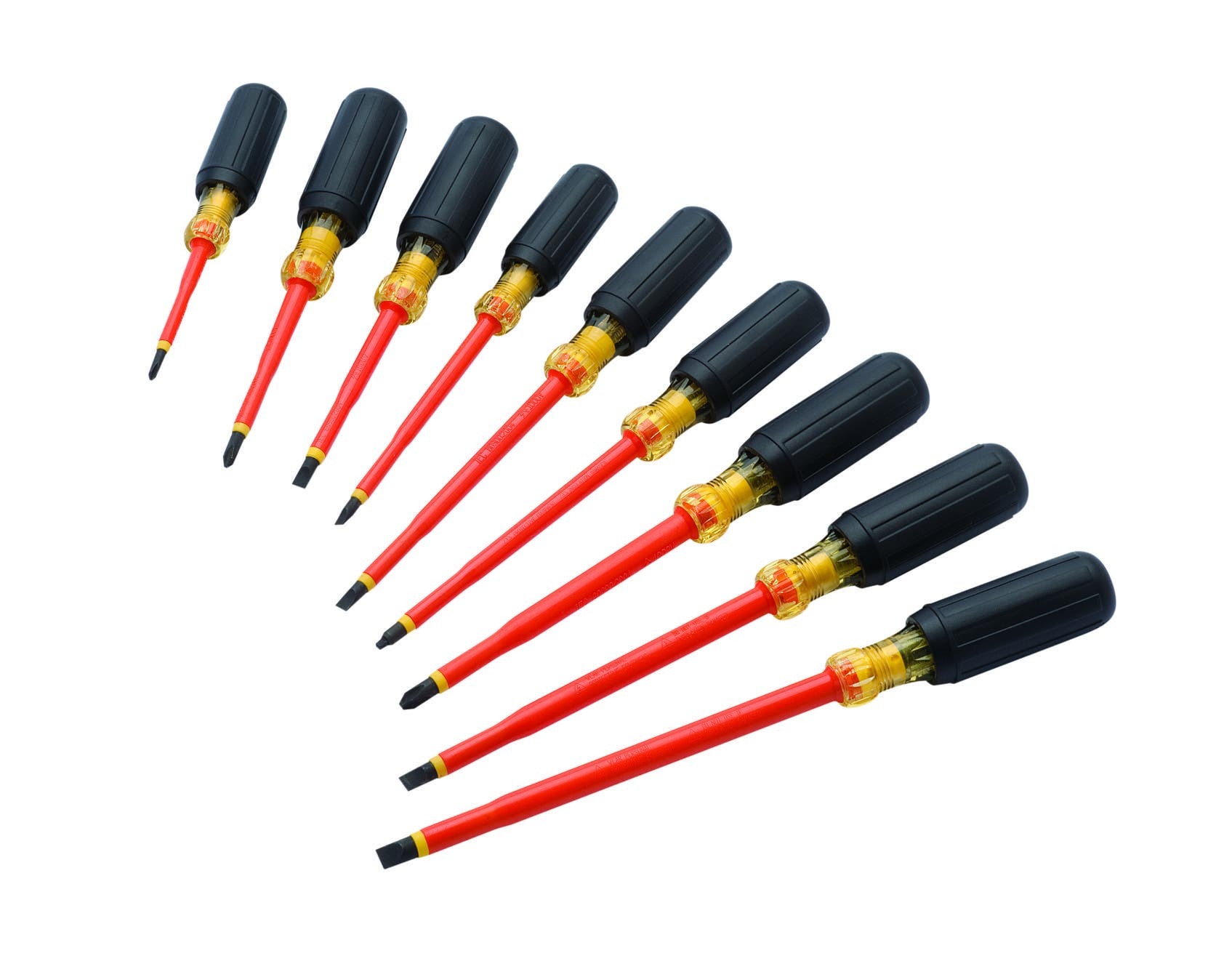 35-9103 Screwdriver Set, 9 Pieces, Chrome Vanadium Tool Steel, Black Oxide