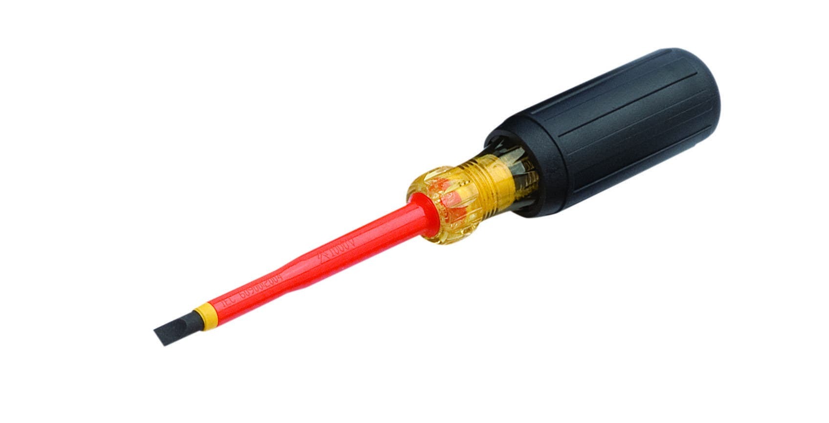 35-9150 Screwdriver, 1/4 in Slotted Point, 7 in OAL, Acetate Handle, Black Oxide