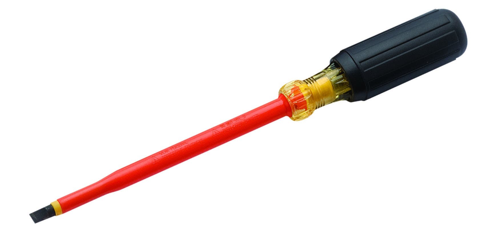 35-9166 Screwdriver, 5/16 in Slotted Point, 11 in OAL, Acetate Handle, Black Oxide