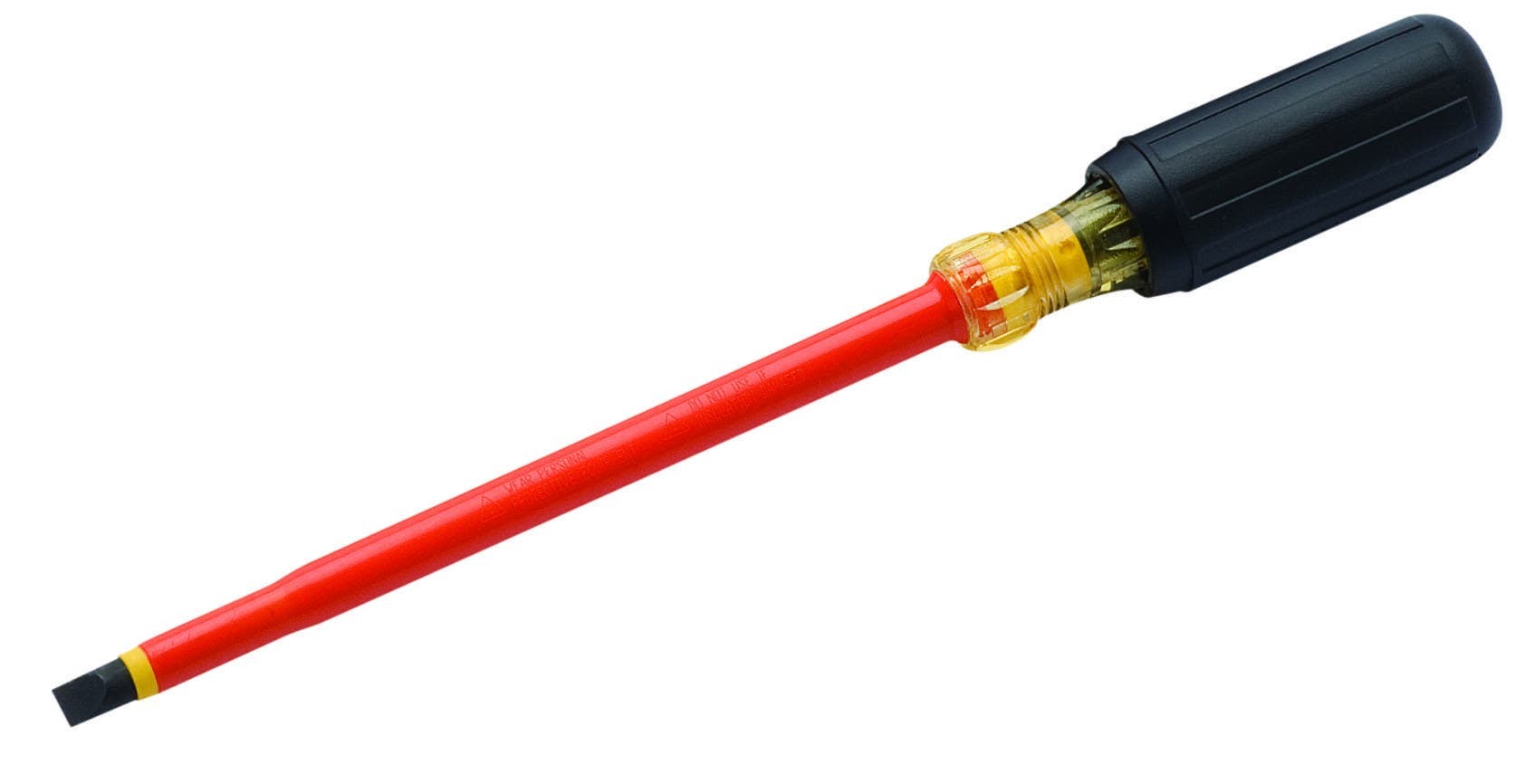 35-9168 Screwdriver, 3/8 in Slotted Point, 13 in OAL, Acetate Handle, Black Oxide