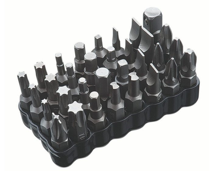 35-933STD Torx Standard Bit Block, 32 Pieces, For Use With Standard Multi-Bit Screwdrivers, Round Shank