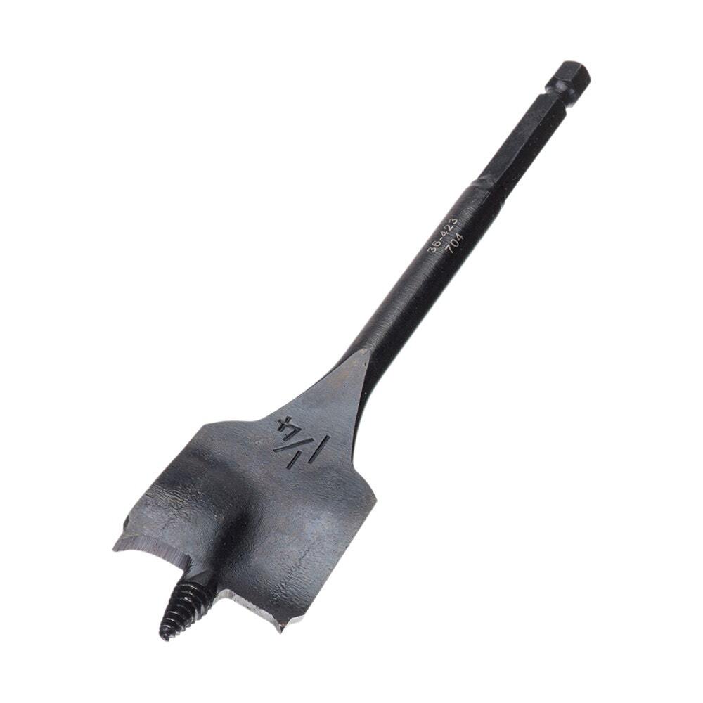 36-423 Power-Spade Power Spade Bit, 1-1/4 in Dia, 6 in OAL, 1/4 in Shank