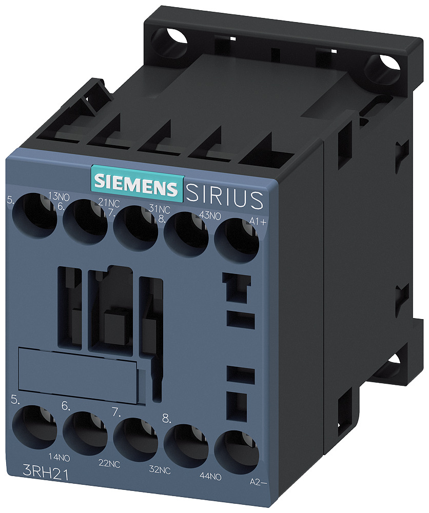 3RH21221BB40 Sirius Contactor Relay, 2NO-2NC 2 Form C Contact, 24 VDC V Coil
