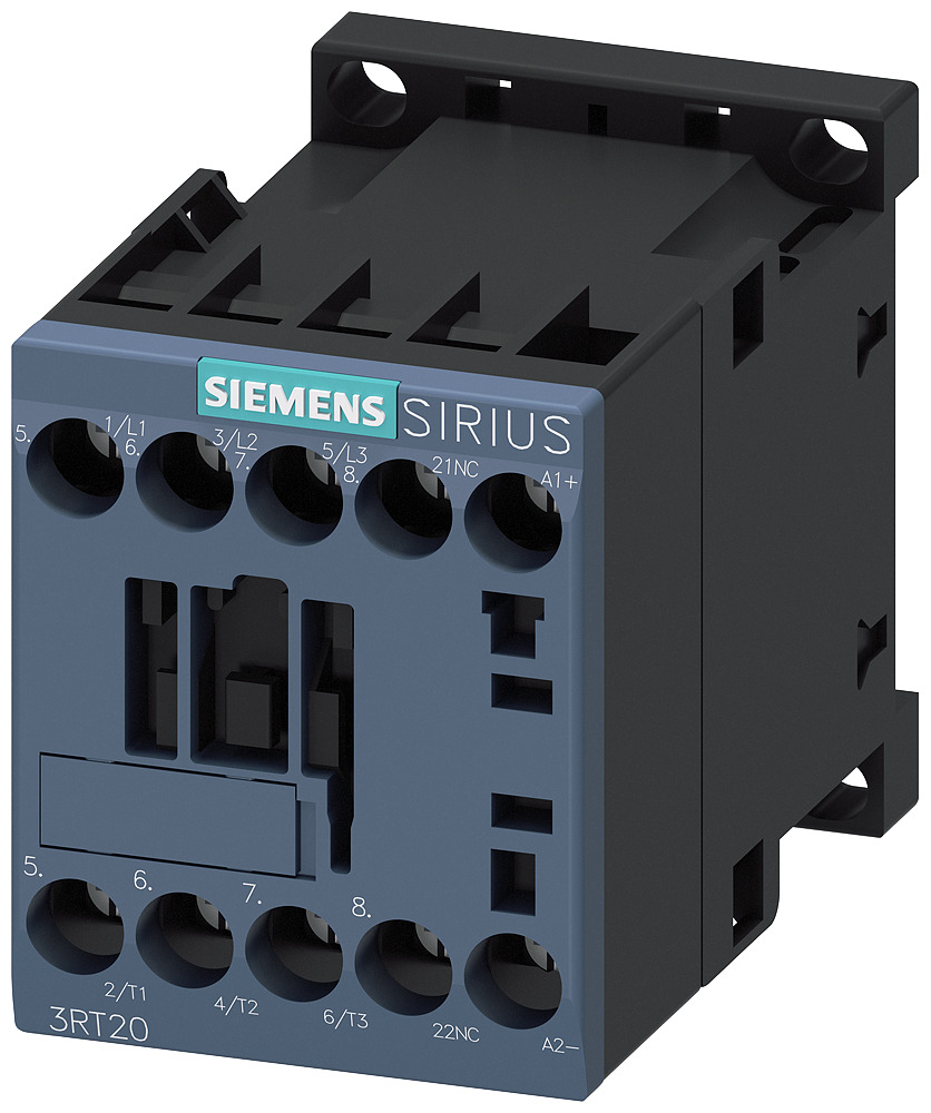 3RT20161BB42 Sirius Power Contactor, 24 V DC V Coil, 9 A, 3NO Contact, 3 Poles