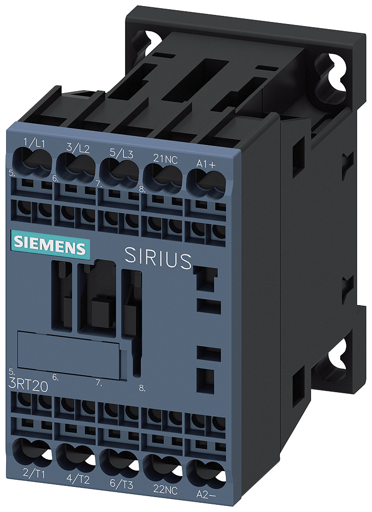 3RT20172BB42 Sirius Power Contactor, 24 V DC V Coil, 12 A, 3NO Contact, 3 Poles