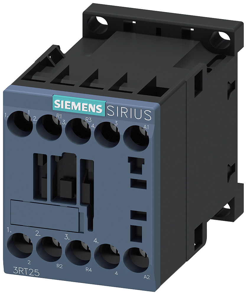 3RT25171AK60 Sirius 4-Phase Non-Reversing IEC Contactor, 110/120 V AC Coil, 12 A, 2NO-2NC Contact, 4 Poles
