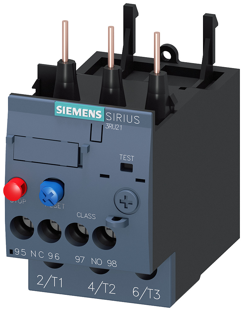 3RU21264AB0 Sirius Thermal Overload Relay, 1NO-1NC 1 Form A/1 Form B Contact