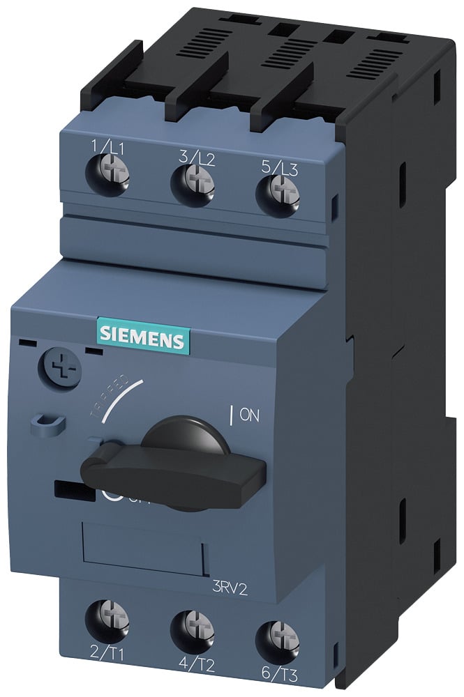 3RV20214AA10 Sirius Type 3RV2 Motor Protection Circuit Breaker, 690 V AC, 10 to 16 A, 4 kA Interrupt, 3 Poles, Thermal Magnetic Trip