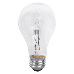 43A/HAL/CL/2-120V/52550 Classic Dimmable Halogen Lamp, 43 W, E26 Halogen Lamp, A19 Shape, 800 Lumens