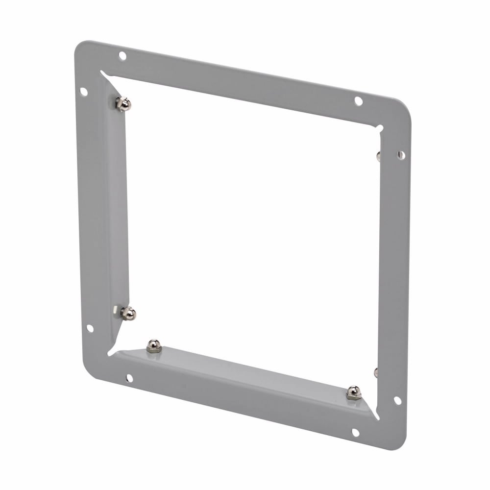 44-3RHSF Wireway End Flange, 5-1/2 in W x 5-1/2 in H, For Use With NEMA 3R/IP32 EnviroShield System Screw Cover Lay-In Wireway, Galvaneal Steel, Gray