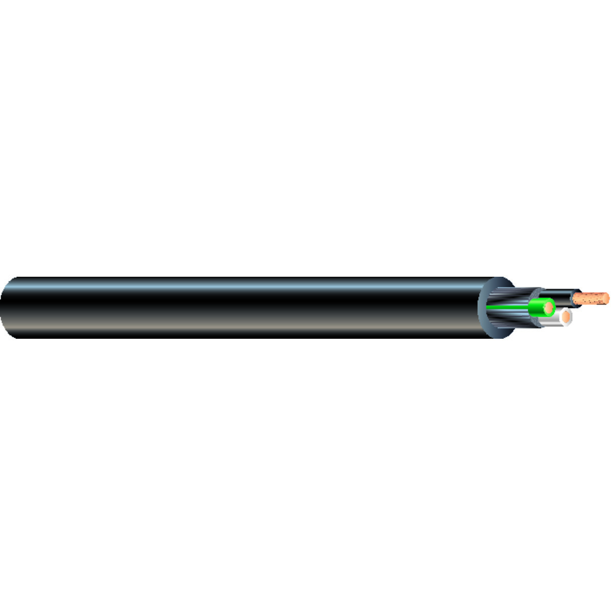 55814706 Royal Type SOOW Flexible Cord, Spool Packaging, 600 V AC, (5) 14 AWG Annealed Bare Stranded Copper Conductor, 250 ft L