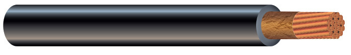 55817305 American Mustang Premium Grade Welding Cable, 600 V AC, (1) 4/0 AWG Bare Stranded Copper Conductor, 500 ft L