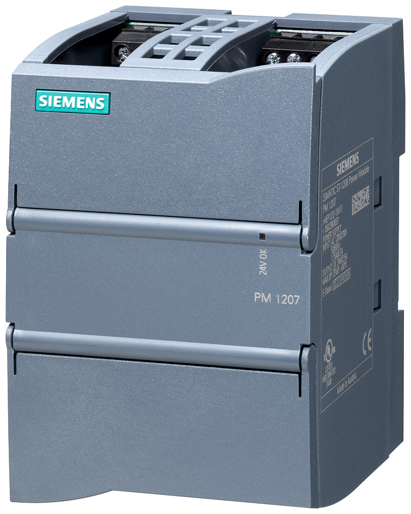 6EP13321SH71 SIMATIC S7-1200 1-Phase Stabilized Power Supply, 120/230 V AC Input, 24 VDC Output, 60 W Power Rating, 2.5 A, DIN Rail Mounting
