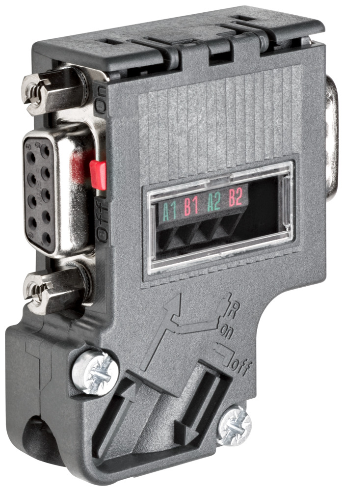 6ES79720BB420XA0 Bus Connector With Isolation and PG Socket, 54 mm H x 15.8 mm W x 39.8 mm D, For Use With Profibus Nodes to The Profibus Bus Cable, Plastic