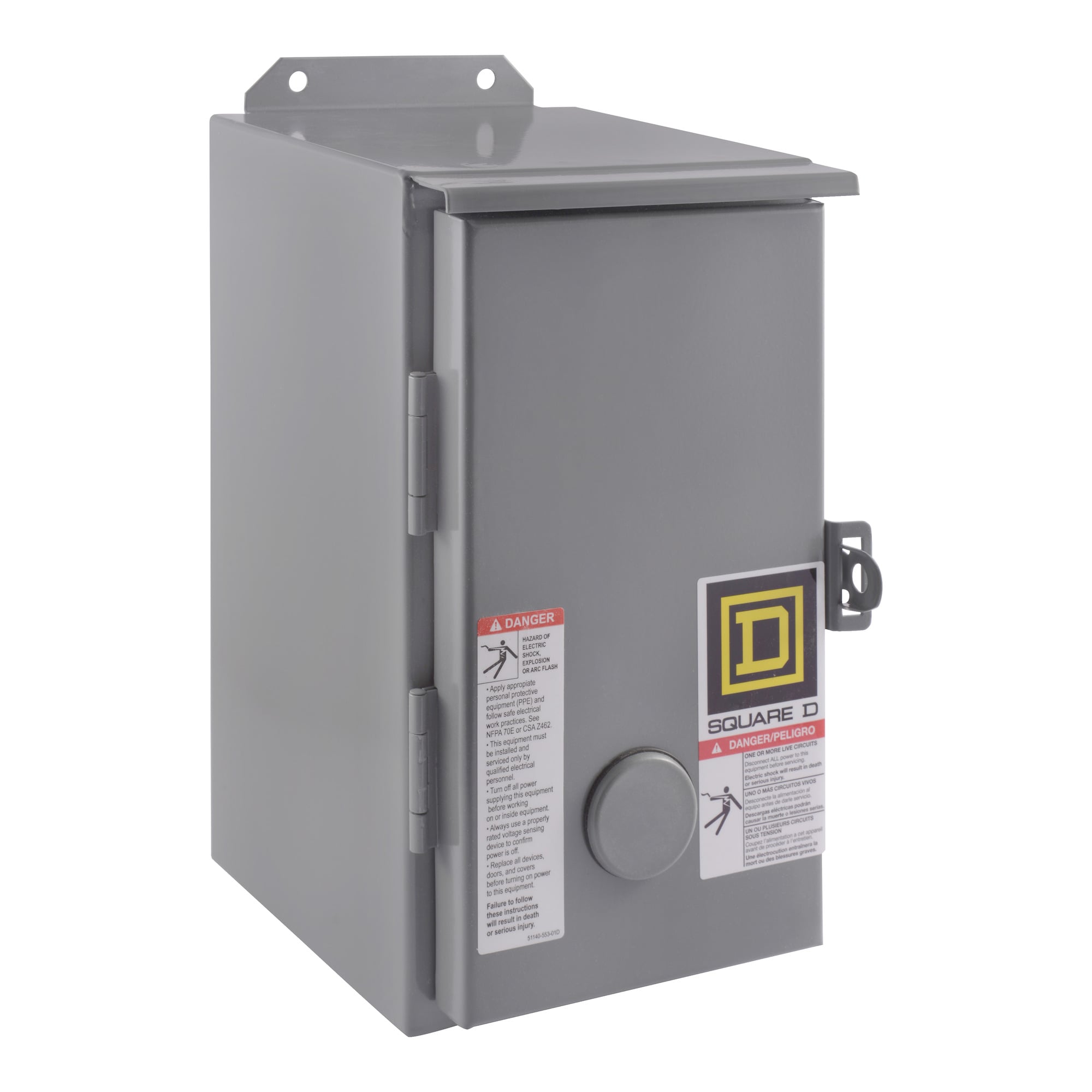8502SCA2V08 Non-Reversing Type S Contactor, 208 V AC at 60 Hz V Coil, 3 Poles