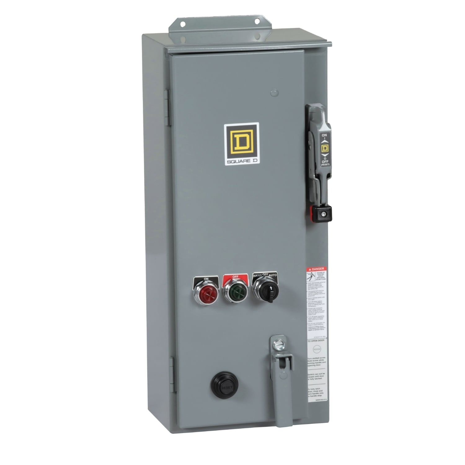 8538SCASP1 Type S Combination Magnetic Starter, 110 V AC at 50 Hz, 120 V AC at 60 Hz V Coil, Non-Reversing Action, 3 Poles, NEMA 12 Enclosure